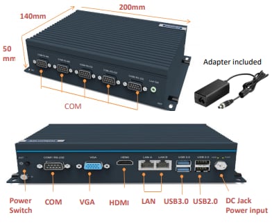 Mechanical Drawing - Advantech UNO-247 Automation Computer Mechanical Drawing - Advantech UNO-247 Automation Computer